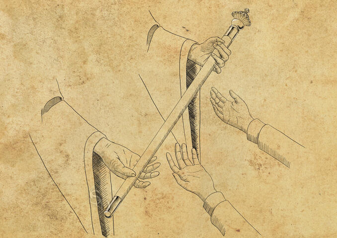 Bestowing the Scepter of Númenor to the next King